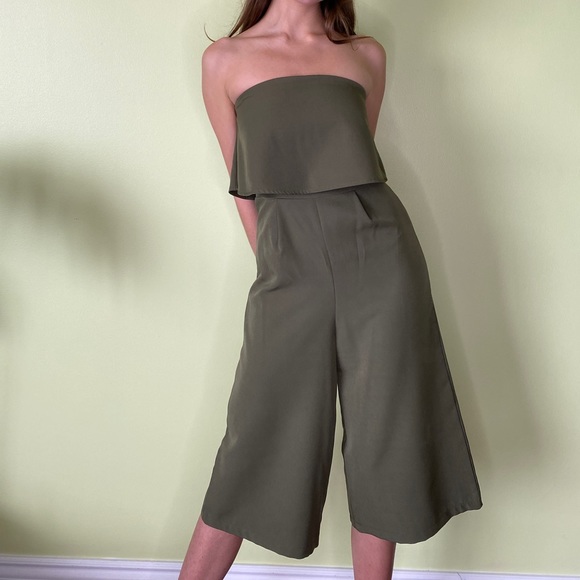 Olive Green Jumpsuit - Picture 3 of 4